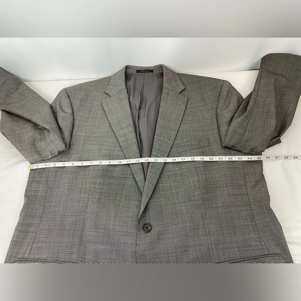 Lauren Ralph Lauren Gray 100% Wool Sport Coat Blazer 48L Men’s Classic Jacket